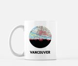 Vancouver Washington map and skyline mug