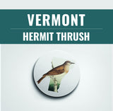 Vermont State Bird | Flora & Fauna Coaster Set