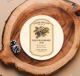 Vermont Wild Blueberry Jam Ceramic Coaster Set – Cedar Hollow Preserves | Cider + Cedar | Paperfinch