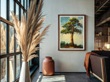 The Old Cedar — Minimalist Vermont Art Print