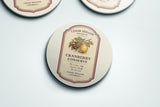 Vermont Cranberry Conserve Ceramic Coaster Set – Cedar Hollow Preserves | Cider + Cedar | Paperfinch
