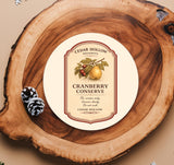 Vermont Cranberry Conserve Ceramic Coaster Set – Cedar Hollow Preserves | Cider + Cedar | Paperfinch