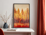 Amber Grove — Autumn Vermont Landscape Print