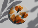 Harvest Blooms Coaster — Autumn Botanical