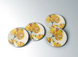 Late Season Blooms Coaster — Muted Botanical