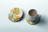 Late Season Blooms Coaster — Muted Botanical