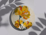 Late Season Blooms Coaster — Muted Botanical