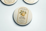 Vermont Pear Butter Ceramic Coaster Set – Cedar Hollow Preserves | Cider + Cedar | Paperfinch