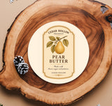 Vermont Pear Butter Ceramic Coaster Set – Cedar Hollow Preserves | Cider + Cedar | Paperfinch