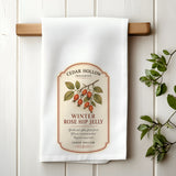 Vermont Winter Rose Hip Jelly Kitchen Tea Towel – Cedar Hollow Preserves | Cider + Cedar | Paperfinch