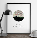 West Hartford, Connecticut | Landmark | Art Print