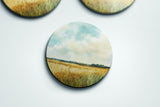 Open Field Coaster — Wheat + Wind