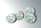 Wildflowers in Glass Coaster — Wheat + Wind