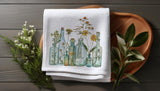 Wildflowers in Glass tea towel | Wheat + Wind Collection