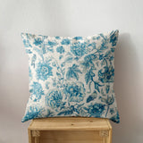 Blue Toile square pillow | Wheat + Wind Collection