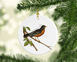 Wisconsin State Bird | Flora & Fauna Ornament