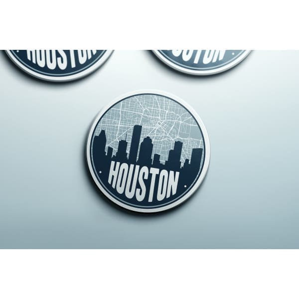 Houston, Texas | Grid | Coaster Set