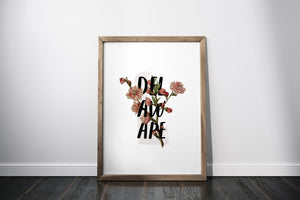 Delaware poster, Delaware peach blossom botanical nursery decor, botanical wall art, Dover Delaware floral print, Delaware nursery art