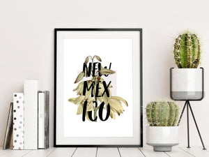 New Mexico print, southwest home decor, New Mexico wall art, yucca plant, botanical print, floral wall art, Santa Fe art, Albuquerque print