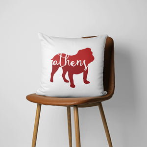 Athens GA gift, Athens GA pillow, Athens Georgia pillow, Athens Georgia on my mind, Georgia university gifts, Georgia design, Georgia decor