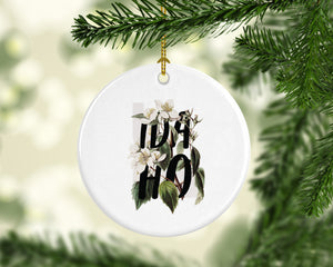 Idaho ornament, Idaho Christmas ornament, Idaho gifts, Idaho wildflower gifts, Boise Idaho gifts, Idaho native flowers, state flower gifts