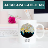 Boston skyline wall art, Boston skyline poster, Boston home decor, city skyline art, Boston print, Boston skyline poster, city map wall art