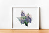 Texas bluebonnet picture, Texas wall art, Texas gifts, botanical poster, Texas flower print, bluebonnet gift, Austin TX art, Dallas TX art