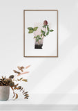 Vermont State Flower Print - Red Clover Blossoms Art, Burlington Vermont Decor, New England Bedroom Wall Art