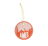 Iowa Christmas Ornament - Custom City Ceramic Holiday Decoration | Made in USA