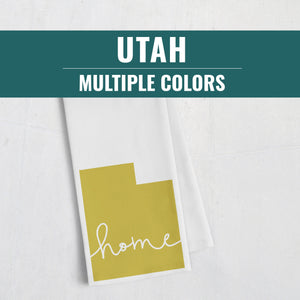 Utah home decor, Utah tea towel, tea towel kitchen, Salt Lake City Utah gifts, Ogden Utah tea towel gift, St George Utah decor, housewarming