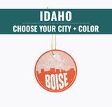 Idaho Christmas Ornament - Custom City Ceramic Holiday Decor