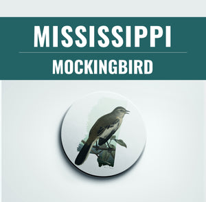 Mississippi Gifts - Mockingbird Coaster Set | Unique Home Decor for Bird Lovers | Perfect Mississippi Souvenirs