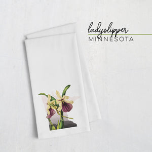 Minnesota Towel | Ladyslipper Floral Home Decor & Kitchen Accents | Unique Gifts for Her | Minnesota Home Accessories