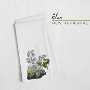 Lilac Tea Towel - New Hampshire Floral Kitchen Decor & Gifts for Her - Perfect Home Accessory