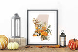 Mississippi gallery wall, framed Mississippi art prints, Mississippi four seasons home decor, art for Mississippi home, Mississippi state