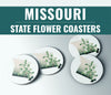 Flower Coasters | Missouri Hawthorn Coasters | Stone Coasters with Missouri State Flower | Unique Missouri Home & Bar Decor