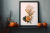 New Jersey Fall Art Print: Autumn Floral Decor for Cozy Home, Seasonal Wall Art, Nature-Inspired Decor