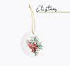 Illinois Christmas Ornament - Four Seasons Decor, Fall Gift, Chicago Wildflower Keepsake, IL Holiday Decoration