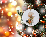New Jersey Christmas Ornament - Four Seasons Floral Ceramic Holiday Decor