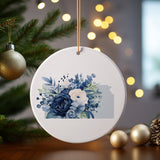 Kansas Ornament with Everlasting Seasonal Flowers - Perfect for Spring, Summer, Fall, Winter, and Christmas Decor