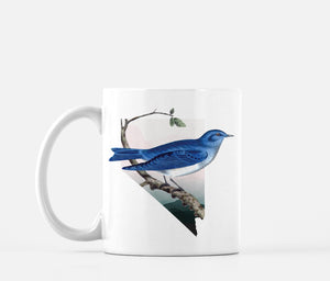 Nevada Coffee Mug - Unique Bluebird Design, Perfect Gift for Nevada Bird Lovers & Coffee Enthusiasts