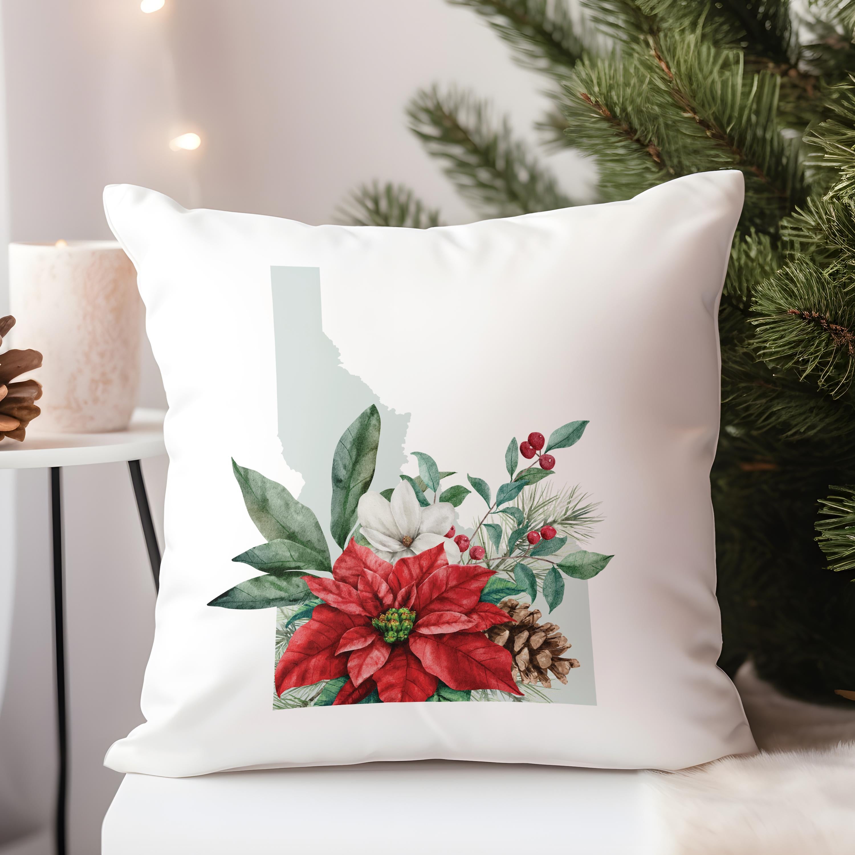 a white pillow sitting on top of a white chair