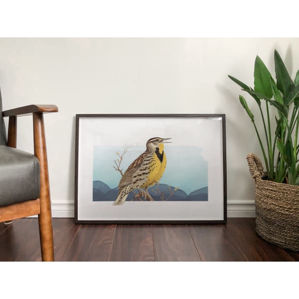 Kansas Western Meadowlark | State Bird Series - 5x7 Unframed Print - State Bird