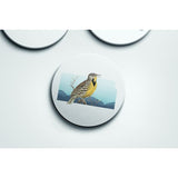 Kansas Western Meadowlark | State Bird Series - Coaster | Set of 4 - State Bird
