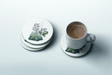 New Hampshire State Flower Flora & Fauna Coaster Set - Coaster Set - Flora & Fauna