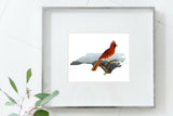 North Carolina State Bird Flora & Fauna Art Print - Art Print - Flora & Fauna