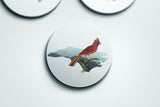 North Carolina State Bird Flora & Fauna Coaster Set - Coaster Set - Flora & Fauna