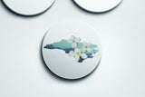 North Carolina State Flower Flora & Fauna Coaster Set - Coaster Set - Flora & Fauna