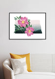 North Dakota State Flower Flora & Fauna Art Print - Art Print - Flora & Fauna