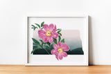 North Dakota State Flower Flora & Fauna Art Print - Art Print - Flora & Fauna